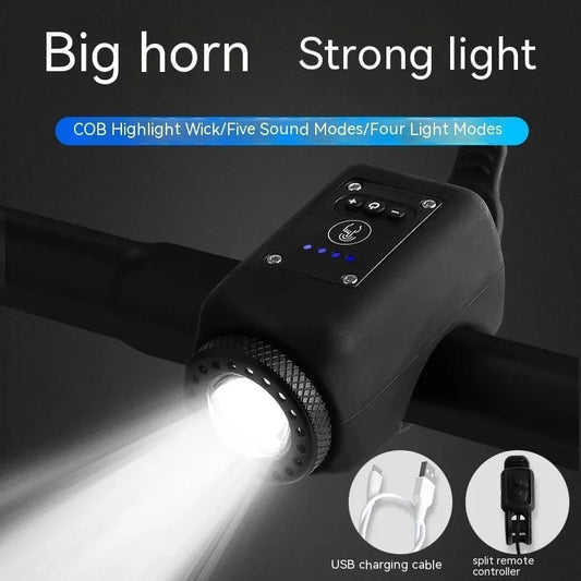 LioraNest Bike Electronic Horn with Large Range Floodlight