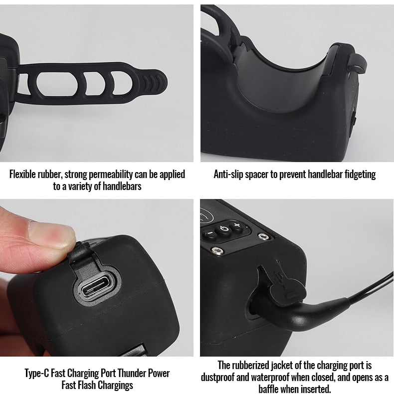 LioraNest Bike Electronic Horn with Large Range Floodlight