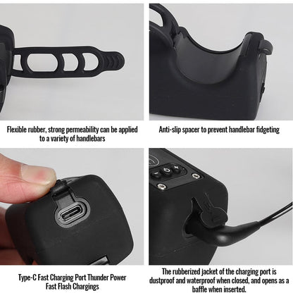 LioraNest Bike Electronic Horn with Large Range Floodlight