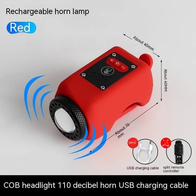LioraNest Bike Electronic Horn with Large Range Floodlight