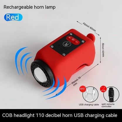 LioraNest Bike Electronic Horn with Large Range Floodlight