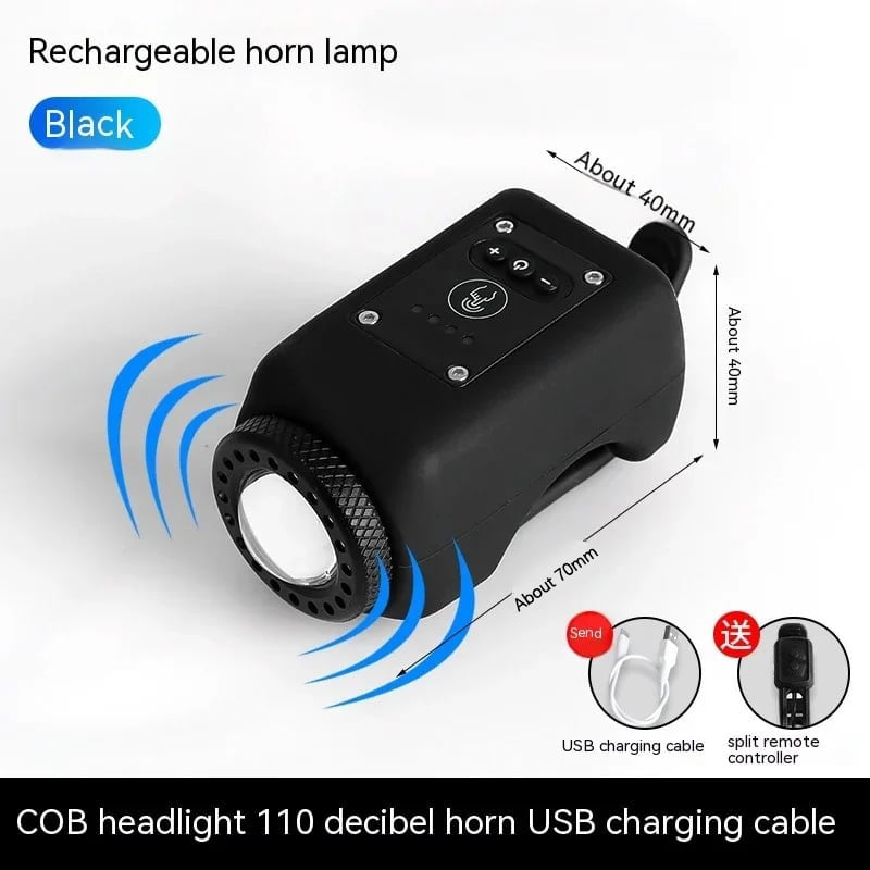 LioraNest Bike Electronic Horn with Large Range Floodlight