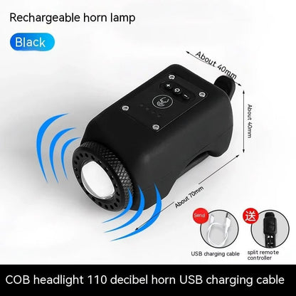 LioraNest Bike Electronic Horn with Large Range Floodlight